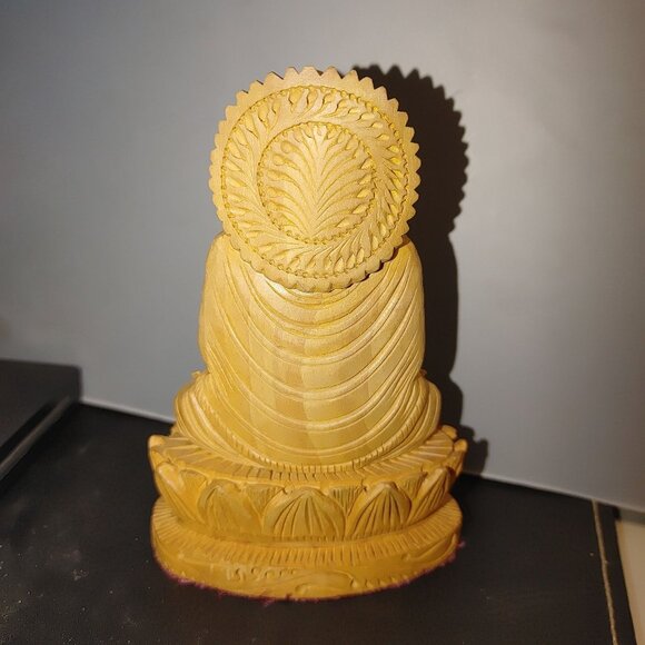 Wooden Japanese Buddha Interpreting the Dharma Handcrafted Idol Feng Shui Indian - Picture 3 of 7